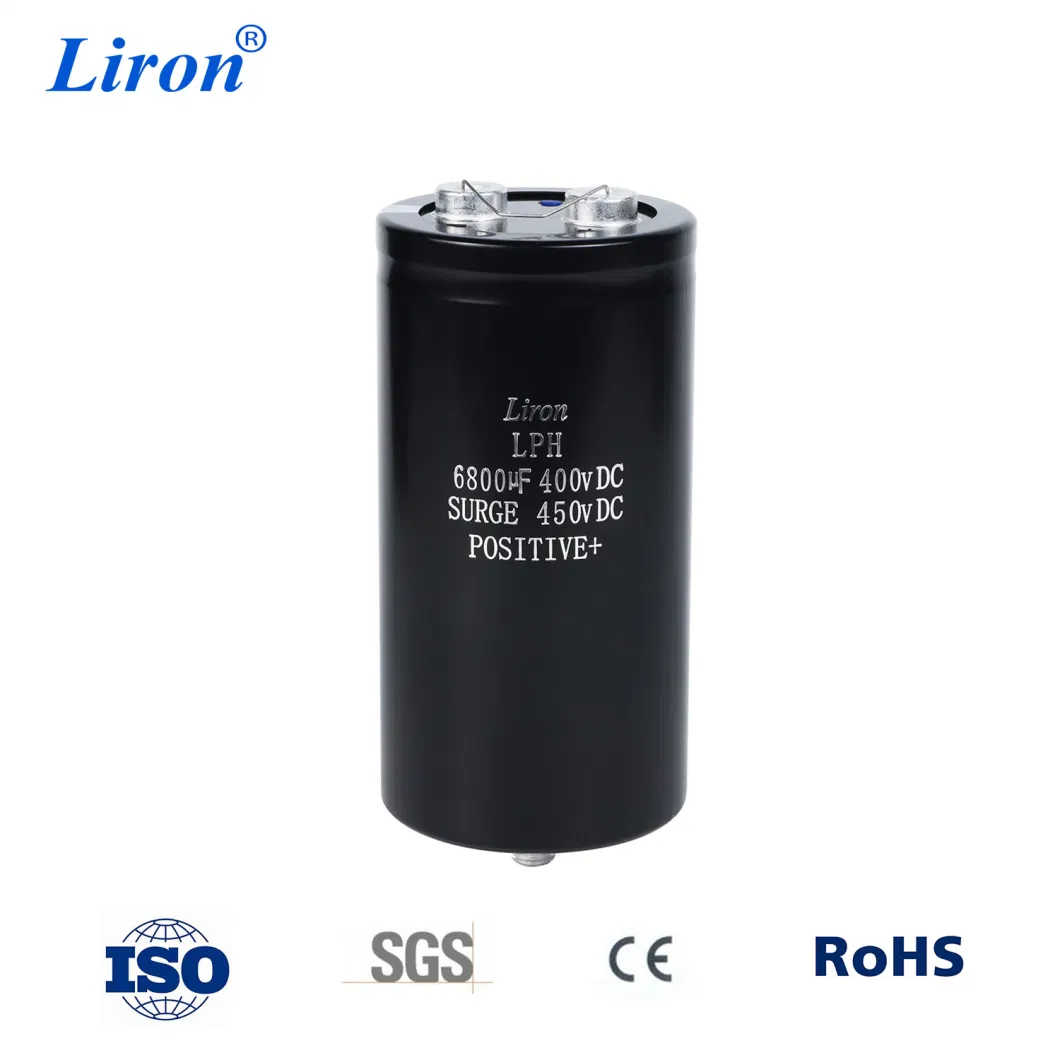 400V6800UF Power Capacitor with Screw Terminal Type Aluminum Electrolytic Capacitor