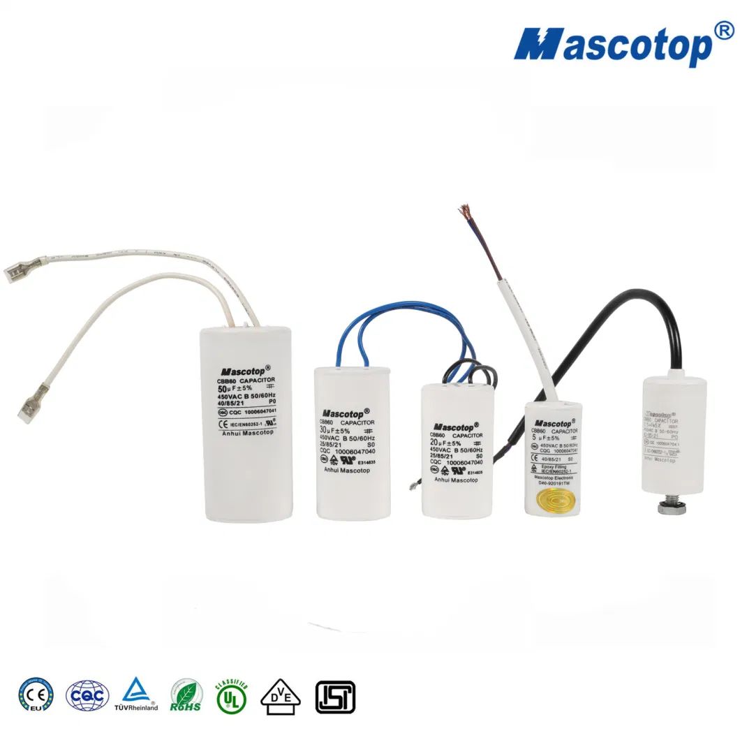 Mascotop Cbb60 Motor Run Capacitor with Safety Requirement