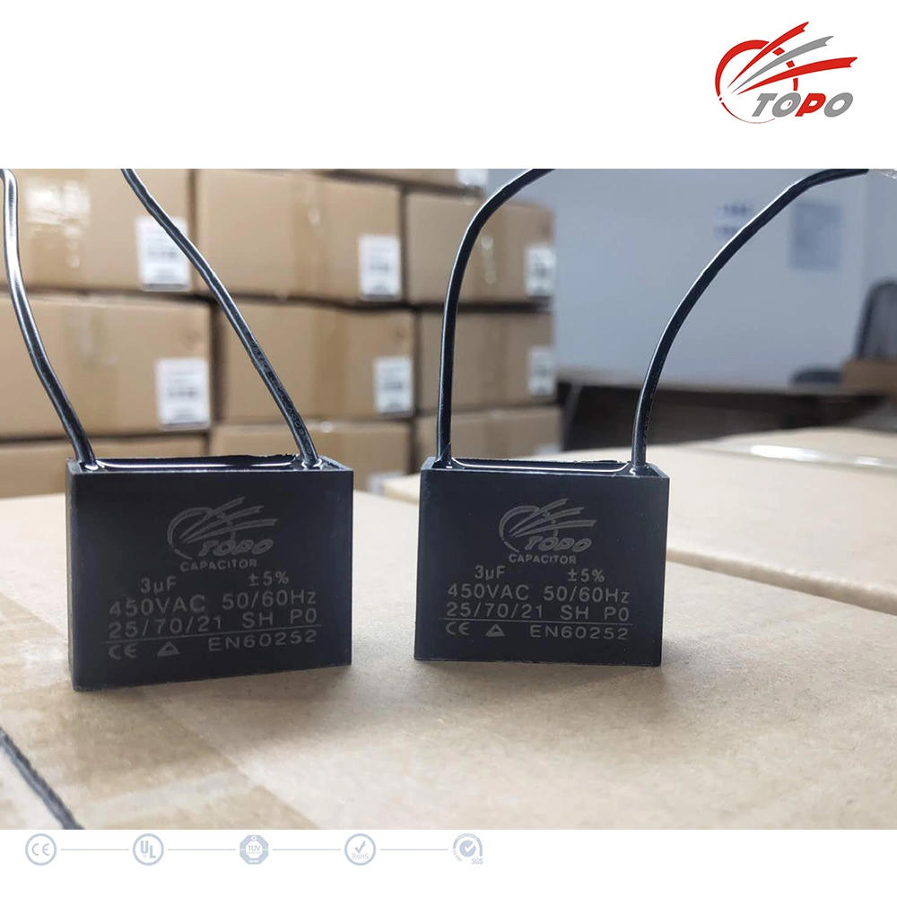 AC Motor Ceiling Fan Capacitor Price with Sh RoHS Polypropylene